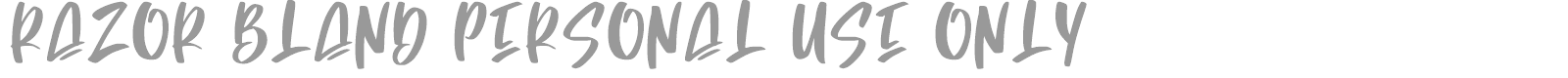 Razor Bland font preview